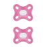 Mam Comfort Sucette 100% Silicone Rose Avec Boîte Stérilisatrice 2 Pièces