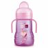 Mam Trainer Biberon En Verre 220Ml Couleur Rose 4M+