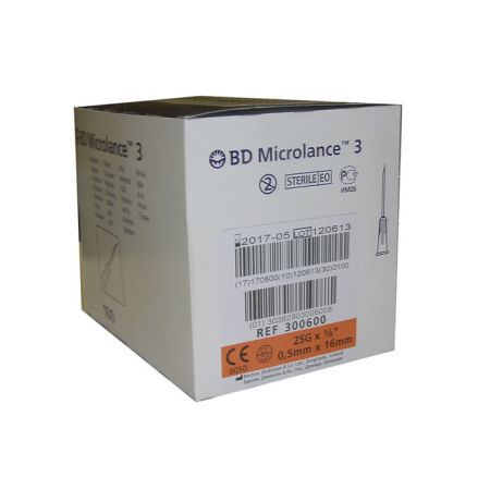 BD Microlance Aiguille 0,5mm x 16mm 100 Unités