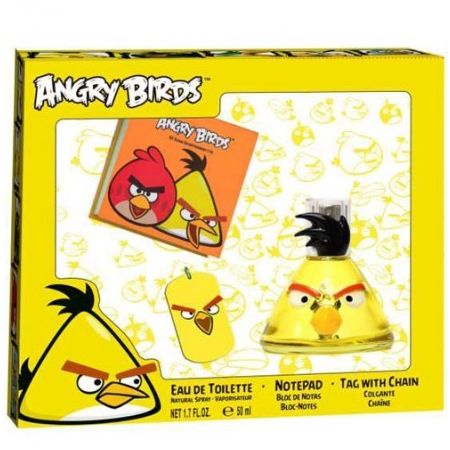 Angry Birds Yellow Eau De Toilette Vaporisateur 50ml Coffret 3 Produits