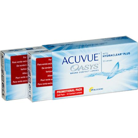 Acuvue Oasys Hydraclear Lentilles De Contact 2 Semaines -2.50 BC/8.4 12 Unités