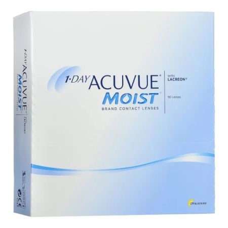 Acuvue Moist Lentilles De Contact Journalières -3.50 BC/8.5 90 Unités