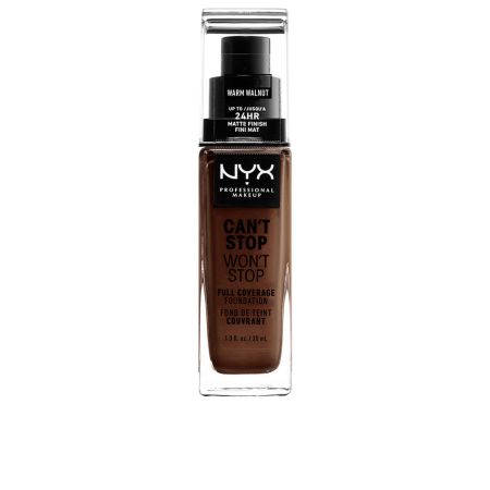 Nyx Can't Stop Won't Stop Full Coverage Foundation Warm Walnut 30ml