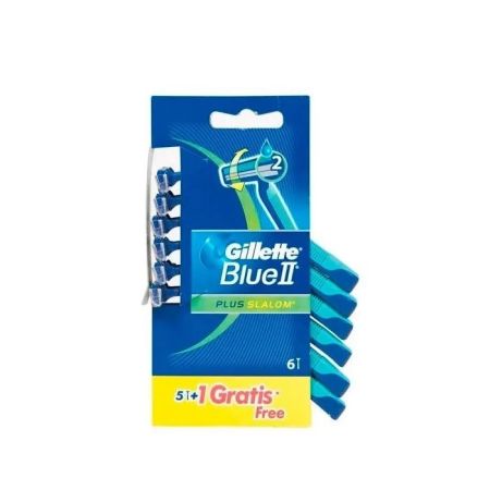 Gillette Blue II Plus Slalom 6 Unités