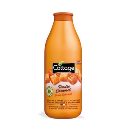 Cottage Tendre Caramel Douche & Bain Lait Hydratant 750ml