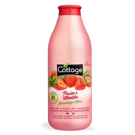 Cottage Moisturizing Shower Milk Strawberry & Mint 750ml
