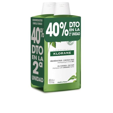 Klorane Duplo Shampoing Ortie 2x400ml