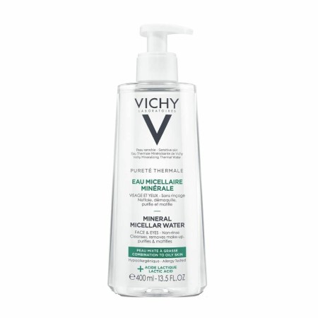 Vichy Eau Thermale Micellaire Pure Peau Grasse Mélangée 400ml