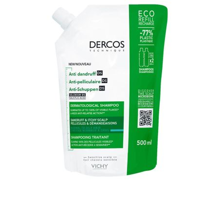 Dercos Anti-dandruff Shampoo Normal To Oily Hair Ecorefill 390ml