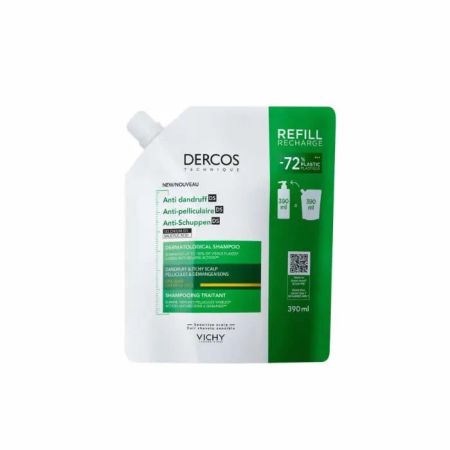 Vichy Dercos Anti Pelliculare Shampooing Cheveux Secs 390ml Recharge