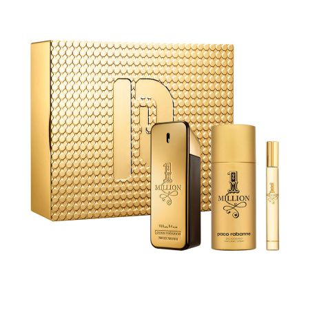 Paco Rabanne 1 Million Eau De Toilette Vaporisateur 100ml Coffret 3 Produits