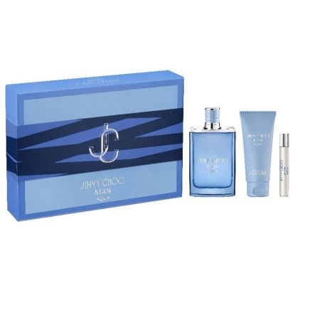 Jimmy Choo Man Aqua Eau De Toilette Vaporisateur 100ml Coffret 3 Produits