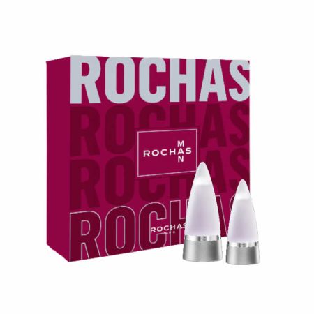  Rochas Man Eau De Toilette Vaporisateur 100ml Coffret 2 Produits