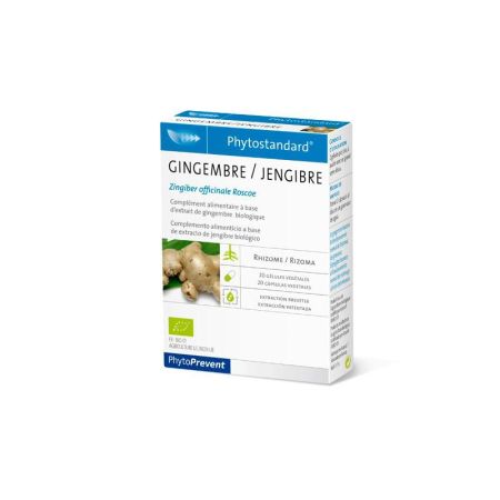 Pileje Phytoprevent Phytostandard Gingembre 20 Gélules