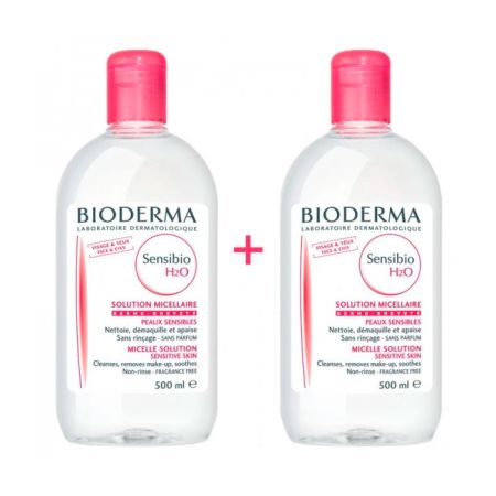 Bioderma Sensibio H2O Solution Micellaire Peaux Sensibles 2x500ml