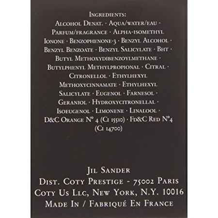 Jil Sander No 4 Eau De Parfum Vaporisateur 30ml