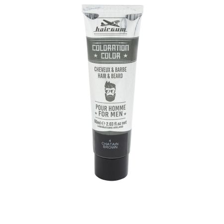 Hairgum Coloration Tinte Para Barba y Cabello 4-Castaño 60g