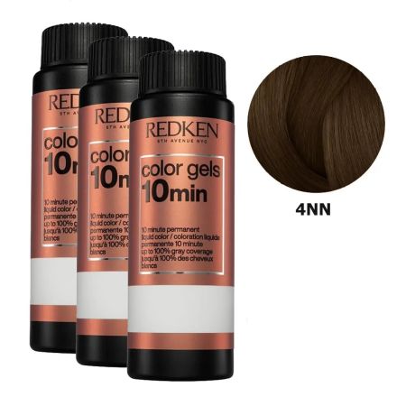 Redken Color Gels Lacquers 4nn-Coffe Ground 60ml X 3 U
