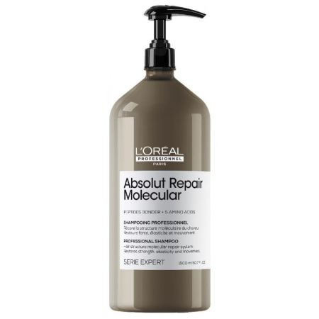 L'oreal Professionnel Absolut Repair Molecular Champú Profesional Sin Sulfatos Para Cabello Dañado 1500ml