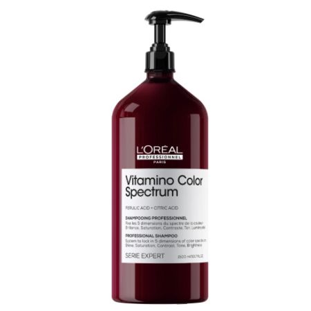 L'oreal Professionnel Vitamino Color Spectrum Champú Sin Sulfatos, Para Cabello Teñido, Fija El Color 1500ml