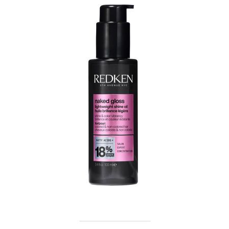 Redken Naked Gloss Aceite Ultraligero Brillo Efecto Espejo y Protección Térmica 100ml