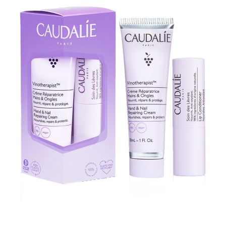 Caudalie Vinotherapist Crème Réparatrice Mains et Ongles 30 ml + Soin des Lèvres 4.5 g