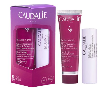 Caudalie Thé Des Vignes Crème Mains et Ongles 30ml + Baume à Lèvres 4.5g