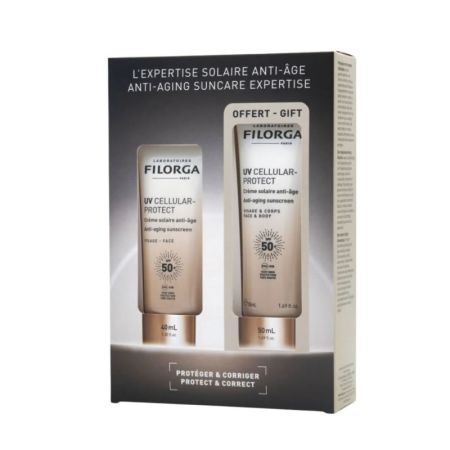 Filorga UV Cellular-Protect Crème Solaire Anti-Âge Visage 40ml Coffret de 2 Pièces