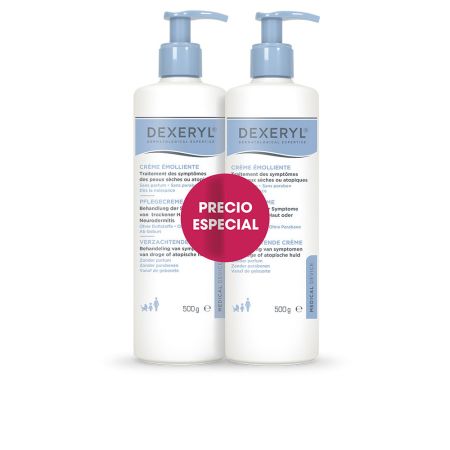 Dexeryl Crème Emolliente Peau Sèche 2x500g