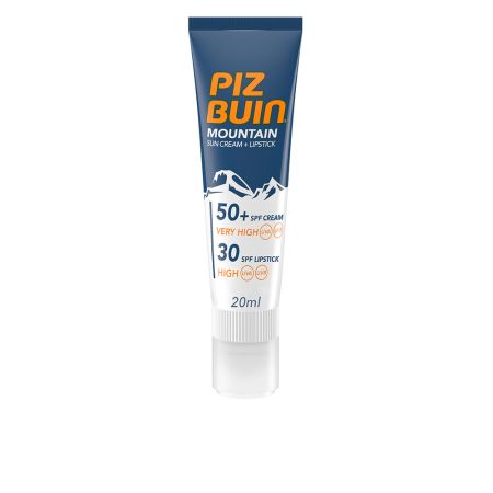 Piz Buin Mountain Crème Solaire Et Stick À Lèvres SPF50 20ml