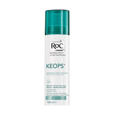 Roc Keops Déodorant Spray Aerosol Fraîcheur Peau Normale 100ml