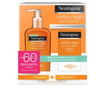 Neutrogena Visibly Clear Gel Nettoyant Quotidian 200ml Set 2 Produits 