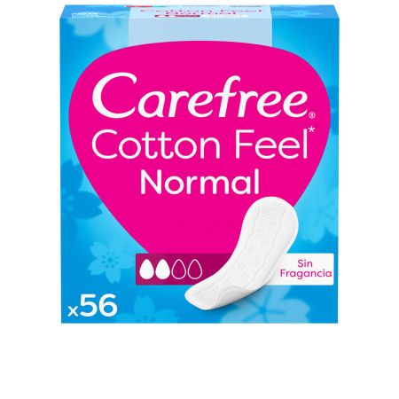 Carefree Cotton Protector Sin Fragancia 56 Uds