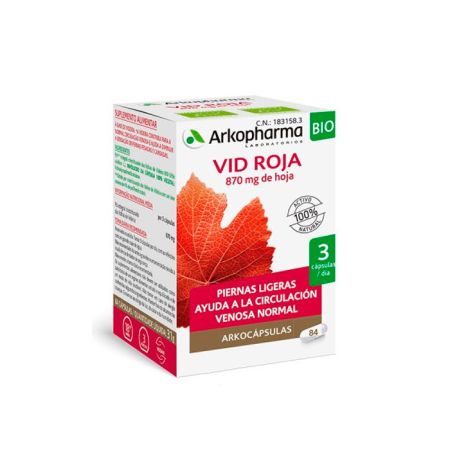 Arkopharma Red Vine 84 Capsules 