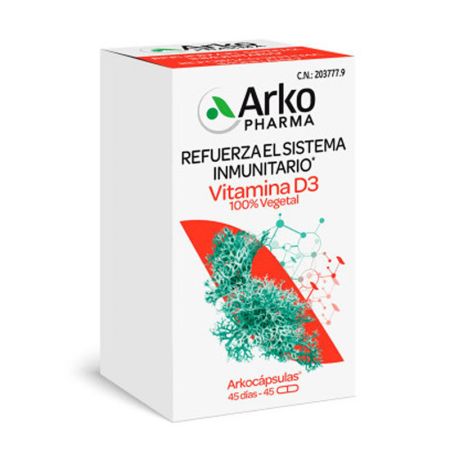 Arkogélules Vitamine D3 100% Végétale 45 Capsules