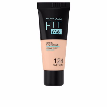 Maybelline Fit Me Matte + Poreless Foundation 124 Soft Sand 30ml