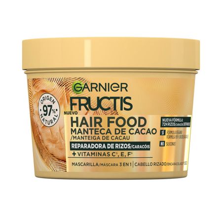 Garnier Fructis Hair Food Manteca De Cacao Mascarilla Rizos Nutridos