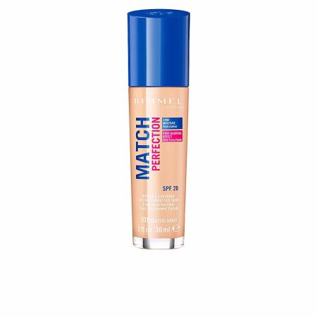 Rimmel London Match Perfection Foundation Spf20 101 Classic Ivory 30ml