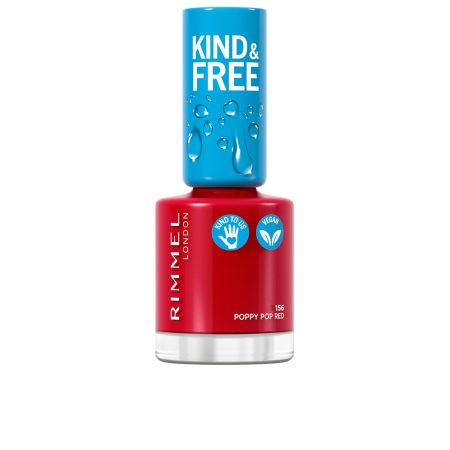 Rimmel London Kind y Free Nail Polish 156-Poppy Pop Red