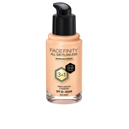 Max Factor Facefinity All Day Flawless 3 In 1 Foundation N42-Ivory 30ml