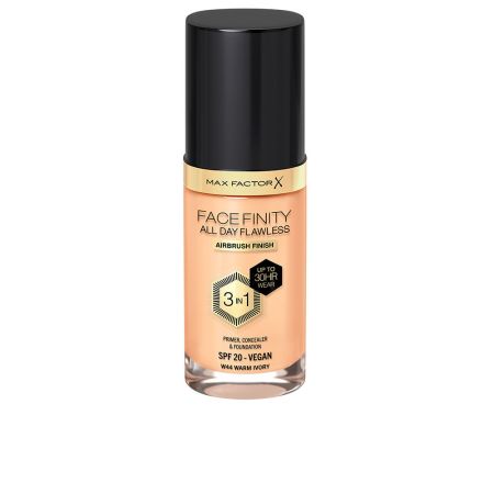 Max Factor Facefinity 3in1 Primer, Concealer y Foundation 44-Warm Ivory 30ml