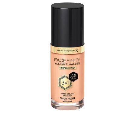 Max Factor Facefinity 3in1 Primer, Concealer y Foundation 75-Golden 30ml