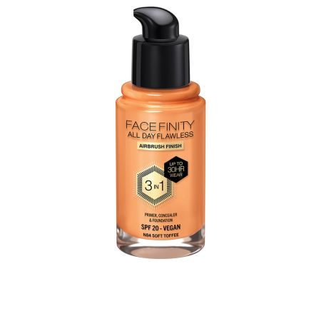 Max Factor Facefinity All Day Flawless 3 In 1 Foundation N84-Soft Toffee 30ml