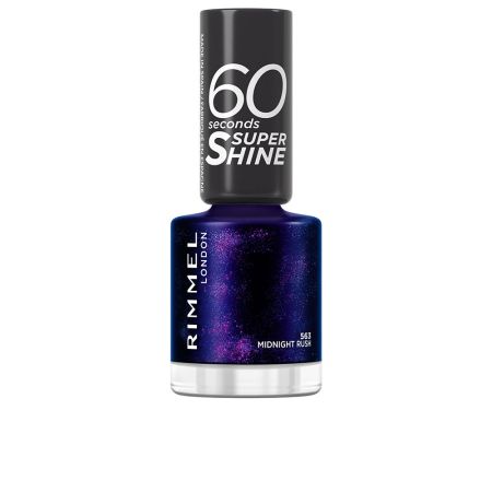 Rimmel London 60 Seconds Super Shine Esmalte De Uñas 563-Midtnight Rush 8ml