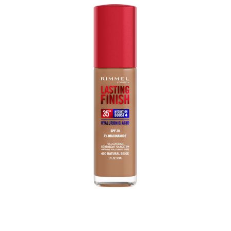 Rimmel London Lasting Finish Hydration Boost Spf20 400-Natural Beige 30ml