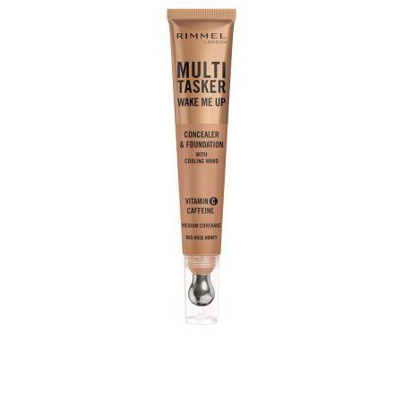 Rimmel London Multitasker Wake Me Up Corrector y Base De Maquillaje Rose Honey 20ml