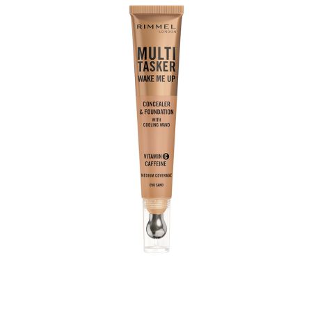 Rimmel London Multitasker Wake Me Up Corrector y Base De Maquillaje Sand 20ml