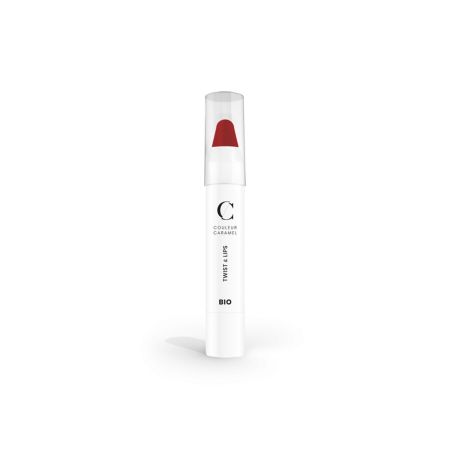 Couleur Caramel Twist y Lips Barra De Labios 407 Glossy Red 1un