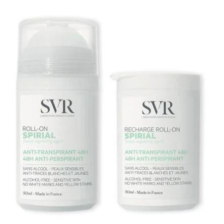 Svr Spirial 48H Anti-Perspirant Roll-On 50ml + Recharge Roll-On 50ml