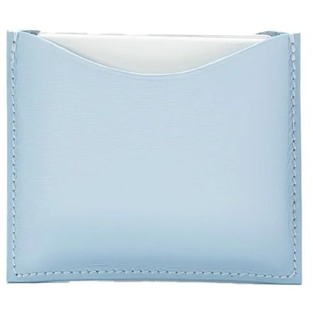 La Bouche Rouge Blue Leather Compact Case